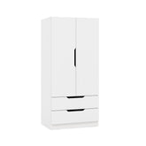 Hectarul - Dulap alb din PAL melaminat 80x180x45 cm Fulya Ipar